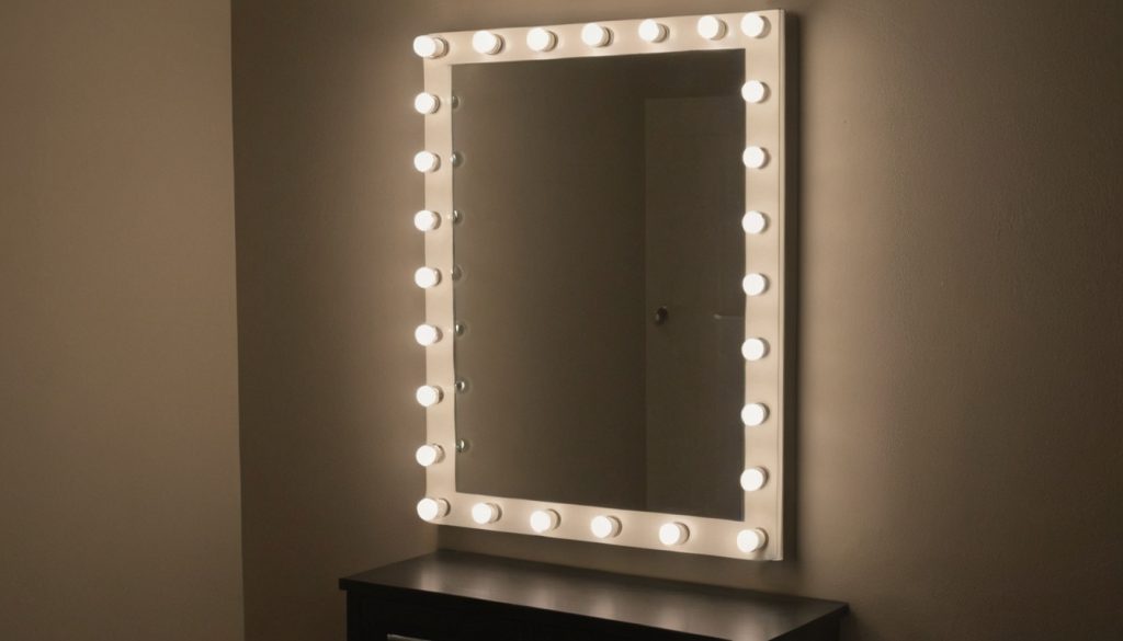 Practical visual for Should floor mirrors use built-in LEDs or separate side lights