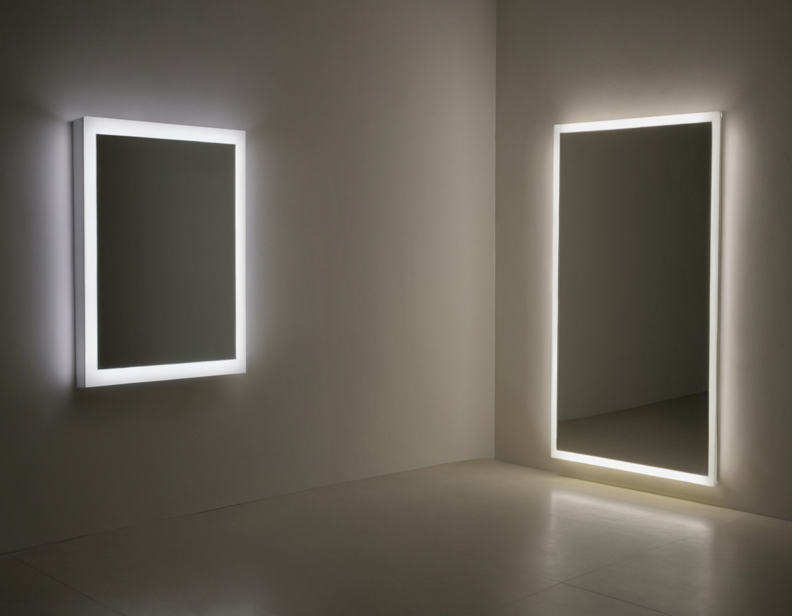 Service access is the main long-term risk with integrated LED floor mirrors editorial visual
