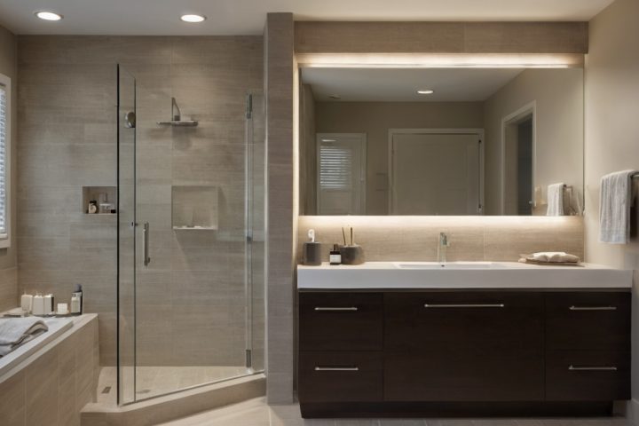 The fixed vanity window determines which bathroom lighting ideas will work interior planning detail