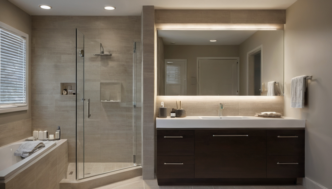 The fixed vanity window determines which bathroom lighting ideas will work interior planning detail